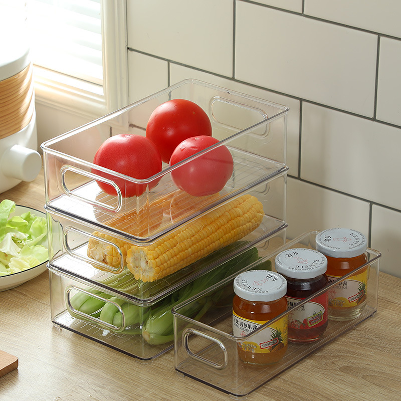 Meduium size Refrigerator Stackable Food Storage Bins for fruits egg storage organizer